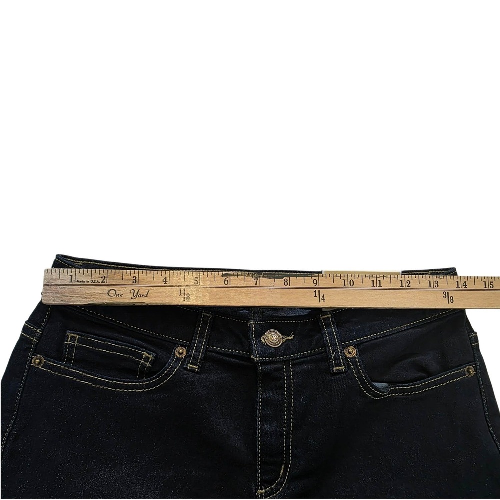 NWT MICHAEL KORS Women's Skinny Jeans Dark Wash Size 4 Button Fly "Skinny" - Picture 12 of 16